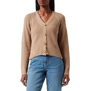 PIECES Dames Pcosilla Ls Knit Cardigan Noos Bc gebreide jas, silver mink, XXL