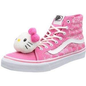 Vans U Sk8-hi Slim (Hello Kitty) ho, uniseks sneakers voor volwassenen, Roze Roze Hello Kitty Heet Roze Echt Wit, 39 EU