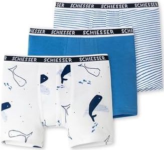 SCHIESSER - Onderbroek - Navy - 3 Pack - Jersey - Logoprint