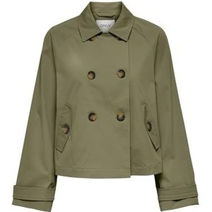 ONLY Dames trenchcoat kort, aloë, L