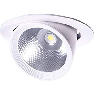 LED-plafondlamp, 30 W, draaibaar, rond, wit