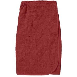 Soleil d'ocre, Katoenen badpareo, 82 x 160 cm, lagune baksteen