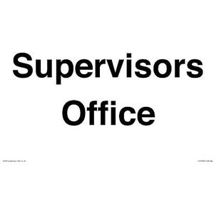 Supervisor's Office Tekenbord - 300x200mm - A4L
