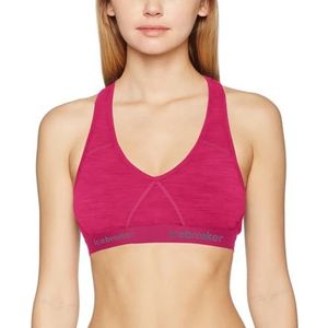 Icebreaker Merino Dames Sprite Racerback Sportbeha, Tempo, medium, tempo, M