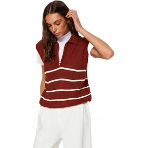 Trendyol Dames Regular Fit Knitwear Trui, Tegel, S