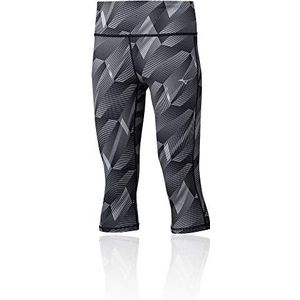 Mizuno dames Hineri omkeerbare 3/4 Tight-donkergrijs, grijze broek