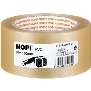 NOPI Verpakkingsband^ transparant^ 66 m x 50 mm