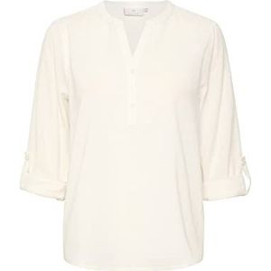 KAFFE KAmajse Damesblouse, lange mouwen, regular fit, blouse, Optisch Wit, 40