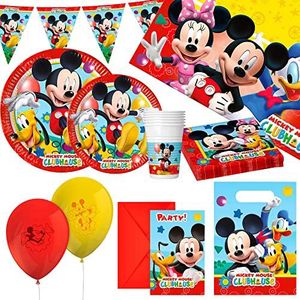 ColorBaby Mickey Deluxe Party Serviesset 64 stuks (8 diensten)