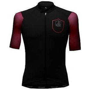 Campagnolo Kobalt-jersey voor heren, Zwart Rood, XXL