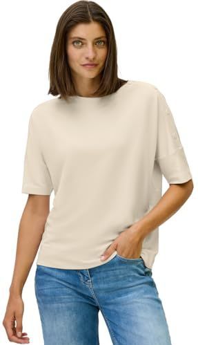 Cecil - Dames Shirt - Beige - Knoopdetail