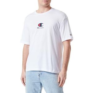 Champion Legacy Icons Plus - S/S Crewneck T-shirt, wit, S heren SS24, Wit, S
