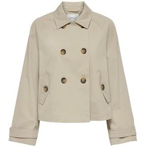 ONLY Dames trenchcoat kort, Oxford tang., L
