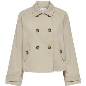 ONLY Dames trenchcoat kort, Oxford tang., XL