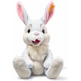 Steiff Klopfer Bunny zittend Disney - 21 cm knuffeldier voor baby's - zacht en wasbaar - kleurrijk (024627) wit