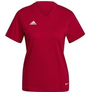 adidas Entrada 22 Tee dames T-Shirt, Team Power Red 2, S