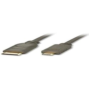 LINDY 41340 - high-speed HDMI-kabel met Ethernet - Mini HDMI Type C naar Micro HDMI Type D - 0,5 m