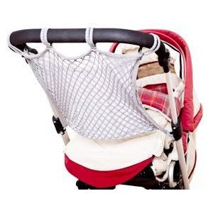 sunnybaby 18275 - boodschappennet, universeel net voor kinderwagen en sportwagen | met praktische inkijkbescherming/binnenvoering | universele ankersluiting - kleur: grijs | kwaliteit: Made in
