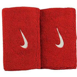 Nike Swoosh Doublewide zweetbanden, varsity rood/wit, eenheidsmaat