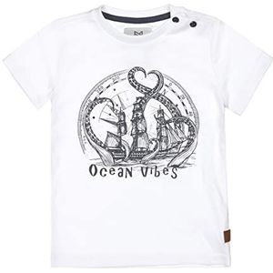 Koko Noko Boy's Boys T White Ocean Vibes Shirt, 86
