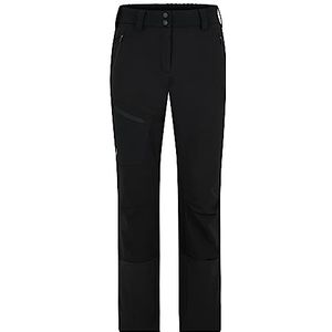 Ziener NOLANE Softshell Hybrid broek voor dames, skitour, winddicht, elastisch, functioneel, zwart, 46