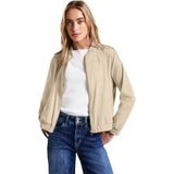 Street One Dames Blouson in effen kleur in Beige, in size: 34