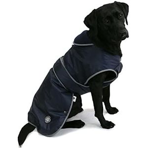 Ancol Muddy Paws All Weather Stormguard Coat Marineblauw. Maat Small (lengte 30 cm, tot 52cm singel)