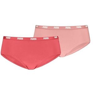 PUMA Dames Hipster, koraal combo, M (2-pack), Coral Combo, M