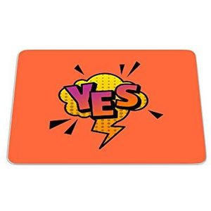Bonamaison, Pop Art digitale druk, rechthoekig, muismat, antislip, voor kantoor en thuis, afmetingen: 22 x 18 cm