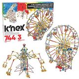 K'NEX 17035 Thrill Rides 3-in-1 Classic Amusement Park Building Set, 744 Piece Kids Building Set for Creative Play, Hours of Fun Making Three Fair Ground Rides, Suitable for Boys and Girls Aged 9+