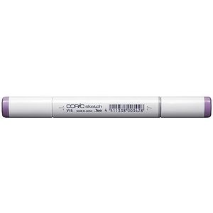 COPIC Sketch Marker Type V - 15, Mallow, professionele brush marker, op alcoholbasis, met een Super Brush punt en een Medium Broad punt.
