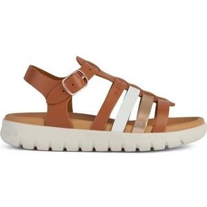 Geox J Soleima Gir Sandalen voor meisjes, Brandy Koper, 34 EU