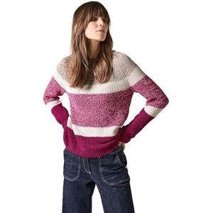 Cecil - Mouliné Trui - Pink - Katoenmix