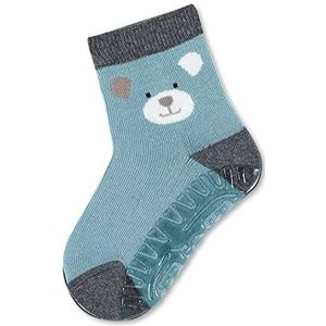 Sterntaler Unisex Baby antislipsokken Eisbär FLI Air Elia, donkerturquoise, normaal, donker-turquoise