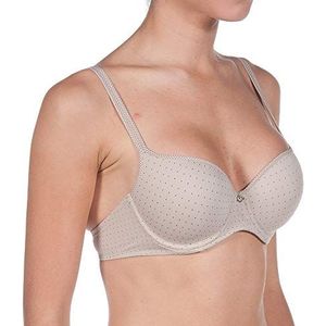 Selene Dames Francesca beha, met schuim gewatteerde cups, met beugel, beige, 70B