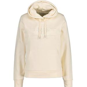 GANT Dames Reg Tonal Shield Hoodie Hoodie, linnen, XL