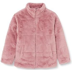 NAME IT NKFMOSA Fake FUR Jacket PB Jacket, Wistful Mauve, 128, Wistful Mauve, 128 cm