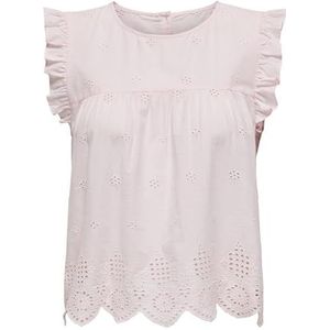 ONLY - Onlsilla Life - Top - Cradle Pink - Mouwloos met Ruches