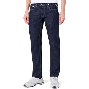 REPLAY Heren Jeans Grover Stretch, Dark Blue 007 (blauw), 30W / 32L