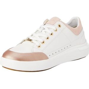 Geox D DALYLA A Sneakers voor dames, wit/LT Rose, 39 EU, Witte Lt Rose, 39 EU