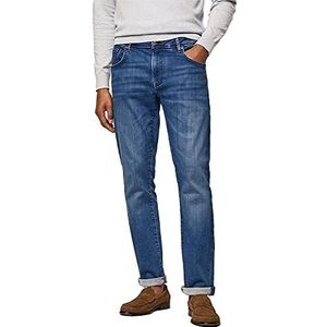 Hackett London Lichtblauwe Powerflex Jeans voor heren, Denim, 35W / 34L