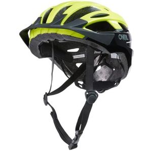 O'NEAL | Mountain Bike Helm Urban Trail Riding | Lichtgewicht: slechts 310g, grote ventilatieopeningen, veiligheidsnorm EN1078 | Outcast Split Helm V.22 | Adult | Zwart Neon Geel | L/XL
