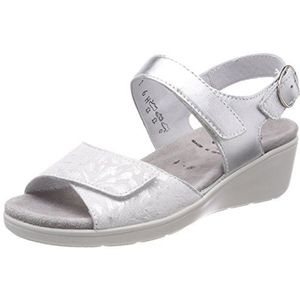 Semler dames ramona riempje sandalen, wit, zilver., 44.5 EU
