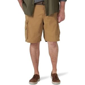 Lee Men's Big and Tall New Dungarees Belted Wyoming Cargo Short, Bourbon, 54W