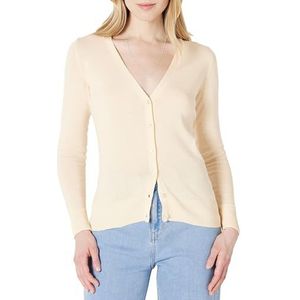 Amazon Essentials Women's Lichtgewicht vest met V-hals (verkrijgbaar in grote maten), Ecru, XS