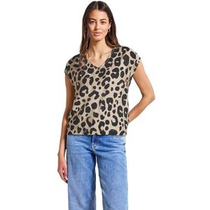 Blouse - Dierenprint - Viscose - V-hals - Normale Pasvorm