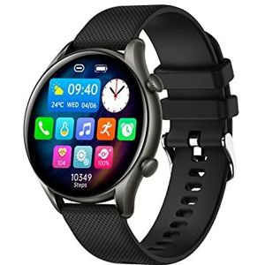 Trevi T-FIT 280 S CALL Smartwatch met oproepfunctie, Bluetooth, groot display, metalen behuizing, gezondheids- en wellnesscontrole, slaapbewaking, waterdicht IP67, zwart