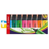 Tekstmarkeerstift - STABILO BOSS ORIGINAL - 8 stuks - met 8 verschillende kleuren