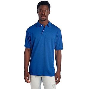 Jerzees Heren Spot Shield korte mouw Polo Sport Shirt - blauw - XL