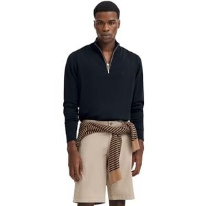 Bugatti - Gebreide Troyer - Katoen - Met Opstaande Kraag